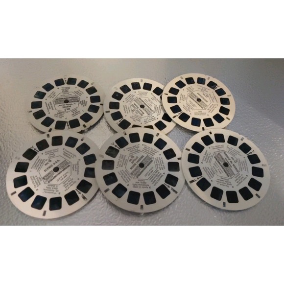 Other - Vintage Gaf 6 Talking View Master‎ Color Reel Slides Bundle